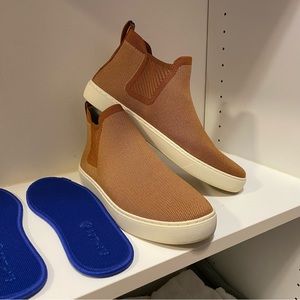 Rothy's The Chealsea boot in FAWN, almost new